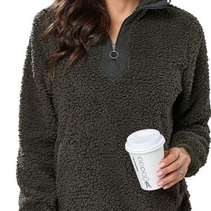 Sherpa fleece pullover